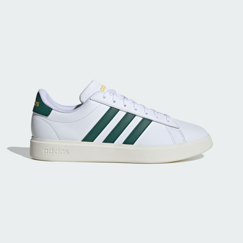 Adidas Grand Court Shoes Cloud White / Collegiate Green / Utility Yellow